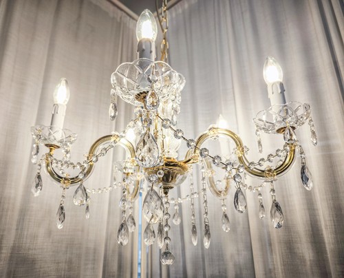 Lampadario tutto cristallo - in,