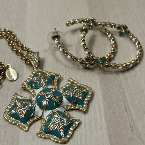 Collana orecchini pendenti - e,