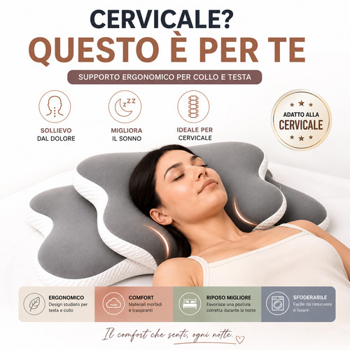 Cuscino cervicale ergonomico - cuscino,