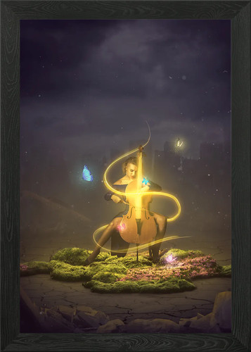 Violoncellista poster arte - violoncellista,