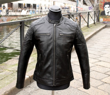 Giubbotto pelle modello biker