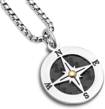 Collana Uomo Rosa Dei Venti