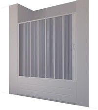 Box parete vasca sopravasca, riducibile da cm.140 a cm.170, apertura laterale