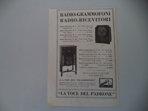 Advertising pubblicità 1933 - pubblicità,
