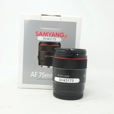 Samyang AF 75mm f/1.8 usato - Sony FE - con scatola (SH43173)