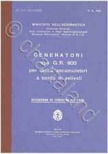 RADIO INSTRUMENTATION Generatore Elettrico MARELLI GR800 1939 CA459  - DVD