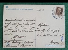 Cartolina medaglia oro valore - cartolina,