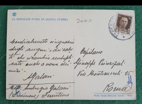 Cartolina medaglia oro - oro, valore