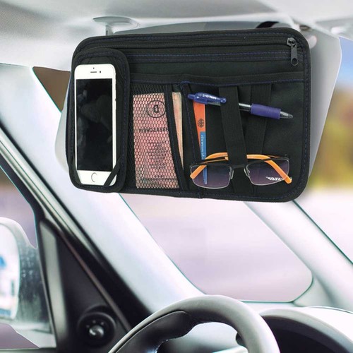 Portaoggetti per parasole auto - portaoggetti,