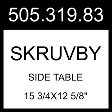 Tavolino laterale IKEA SKRUVBY