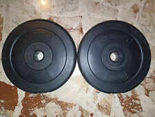 2x Dischi 2,5kg In Plastica da riempire con sabbia Palestra Fitness Pesi Sport