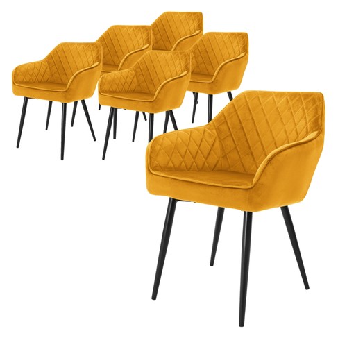 Poltroncine velluto ocra - 6,