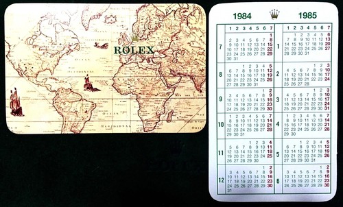 Rolex calendar 1984 - rolex,