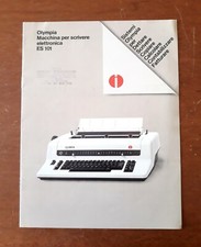 DEPLIANT VINTAGE MACCHINA DA SCRIVERE OLIMPIA