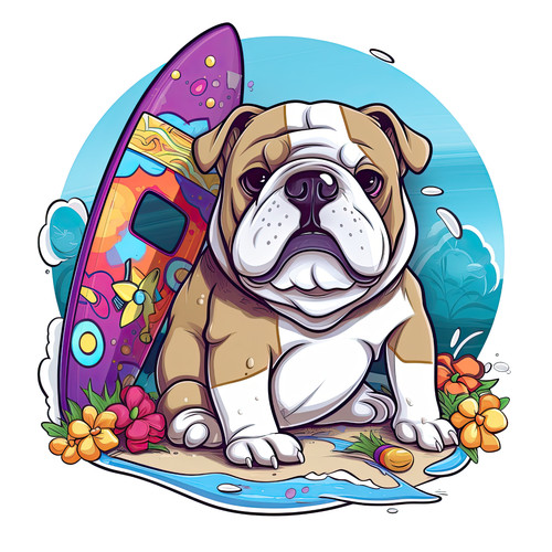 Adesivi auto bulldog - adesivi,