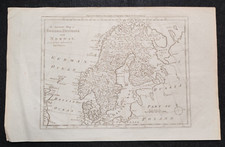 SVEZIA DANIMARCA E NORVEGIA MAPPA SWEDEN DENMARK NORWAY MAP BY BOWEN