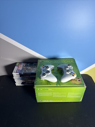 Xbox 360 arcade white console - xbox,