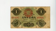 Banconota  1 Lira Banca Nazionale 15/01/1873
