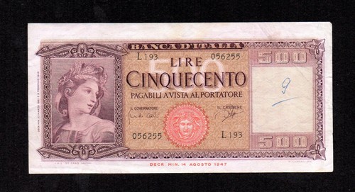 Cinquecento 500 lire - 500, italia