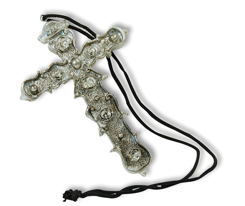 Collana deluxe metallo - metallo, croce