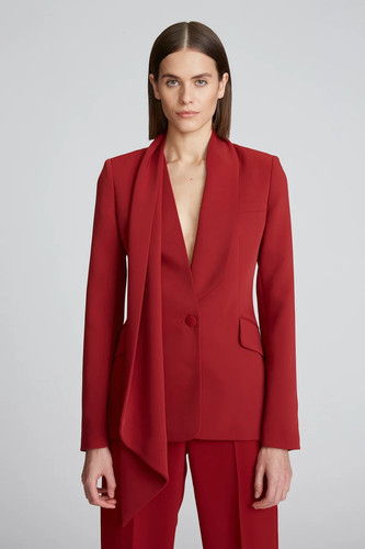 Giacca halston marlee crepe - halston, in