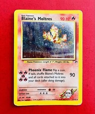 Lotto Carte Pokémon Blaine’s Moltres 1/132 Gym Heroes Holo Raro Eng 