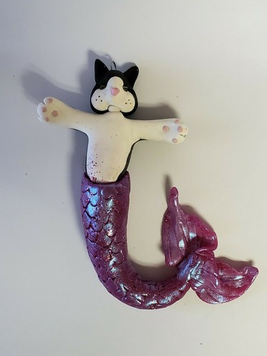 Gatto sirena decorazione - sirena,