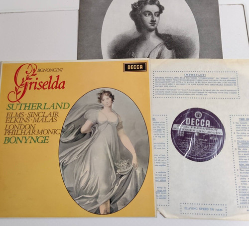Bononcini griselda 1968 - griselda, lp