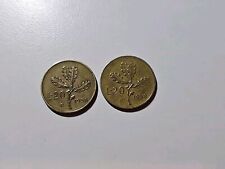 COPPIA 20 LIRE 1958 Moneta Rara - REPUBBLICA ITALIANA