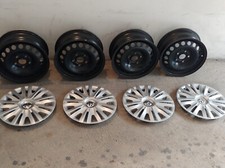 Cerchi in ferro Volkswagen Skoda Seat 15 pollici con copricerchi VW