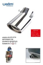 x Scarico Sportivo Ovale