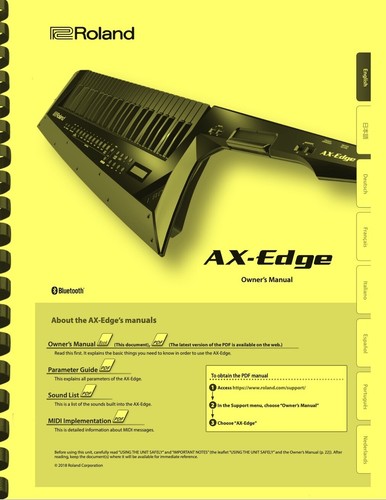 Roland edge keytar in 1 - roland,