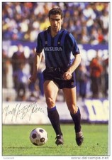 GIUSEPPE BERGOMI CALCIO INTER INTERNAZIONALE CON AUTOGRAFO CARTOLINA