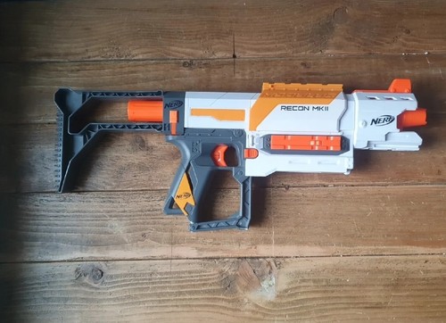 Pistola nerf white recon - pistola,