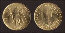 SAN MARINO 200 LIRE 1997 LA