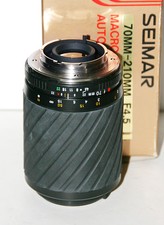 Obiettivo  Lens analogico Seimar 70-210 mm f4.5 macro per Minolta MD - Nuovo