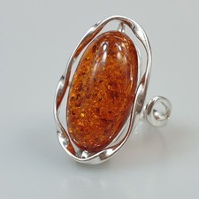 Anello Ambra Marrone