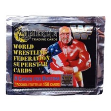 *HH* Rara bustina wrestling WF wwe hulk hogan vintage wwf '92 booster packs Card