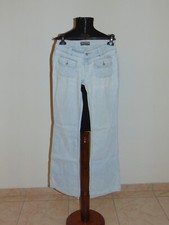 jeans donna ragazza FREE SOUL ITALIA BLU CHIARO a vita bassa, taschine anteriori