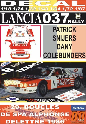 Decal lancia 037 rally - lancia,