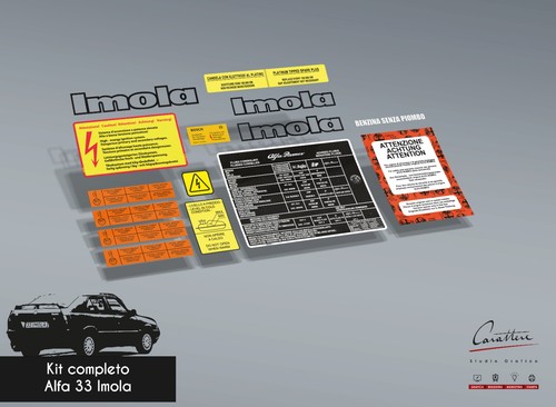 Kit adesivi per vano motore - per,