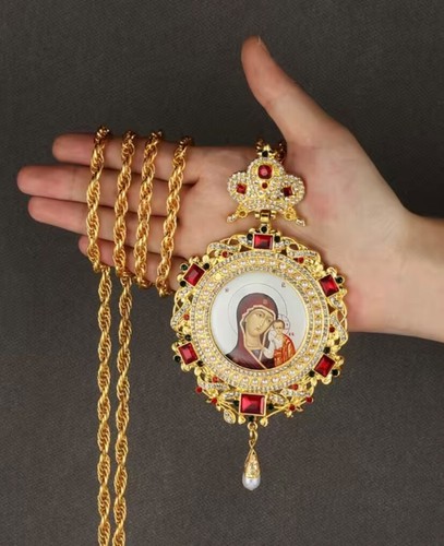Collana ortodossa vergine - collana,