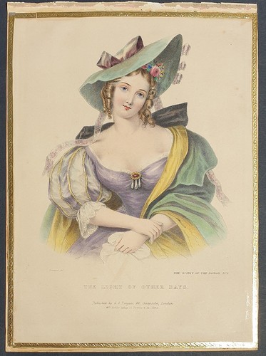 Stampa antica donna incisione