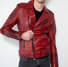 Giacca Motociclista Uomo Pelle
