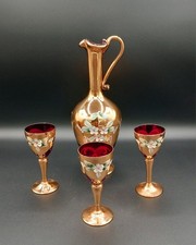 Antico Set Da Liquore In Vetro