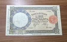 BANCONOTA LIRE 50 LUPETTA