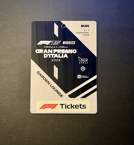 Pass monza 2025 - pass, premio