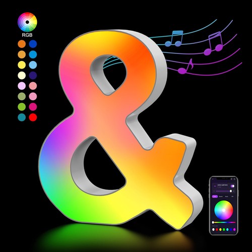 Lettere luminoso con - luminoso, usb,