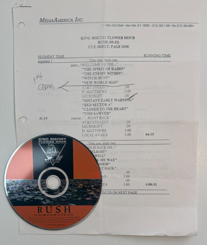 Rush the band rare - band, radio
