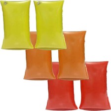 Coppia Braccioli Salvagente Mare Piscina per Bambini Colorati Tinta Unita